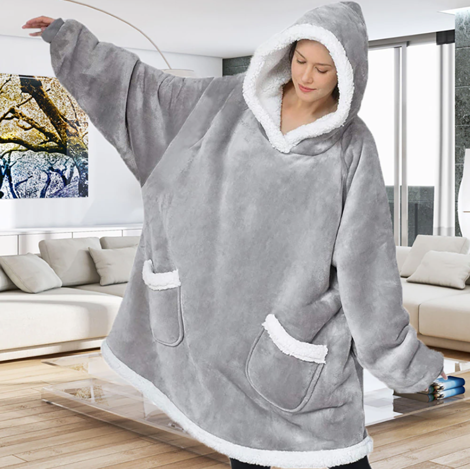 Sudadera gigante de manta ultra cómoda para una relajación total 